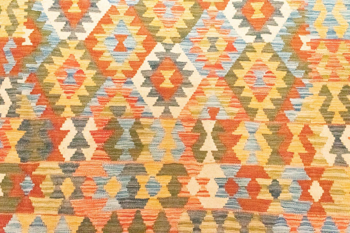 Dywan Kelim - Orientalny - 298 x 198 cm - brązowy