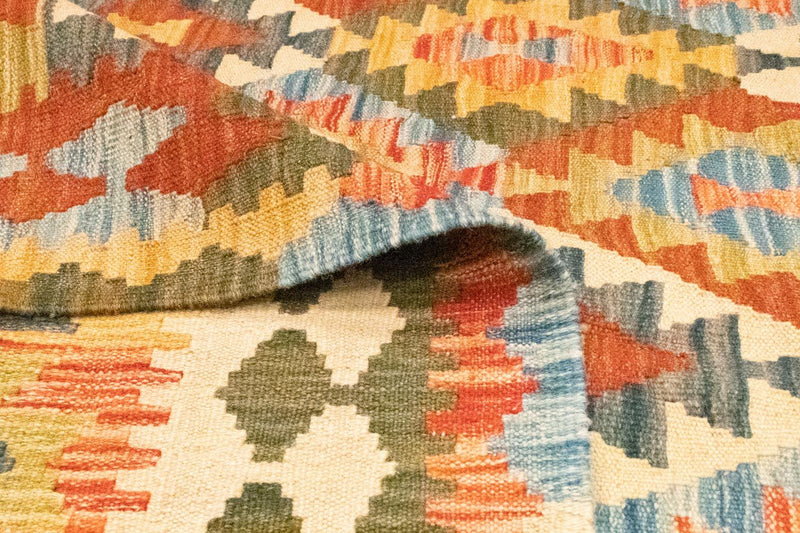 Dywan Kelim - Orientalny - 298 x 198 cm - brązowy