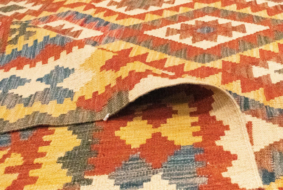 Dywan Kelim - Orientalny - 287 x 201 cm - brązowy