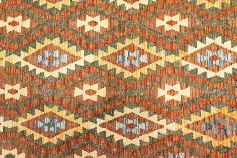 Dywan Kelim - Orientalny - 295 x 202 cm - brązowy