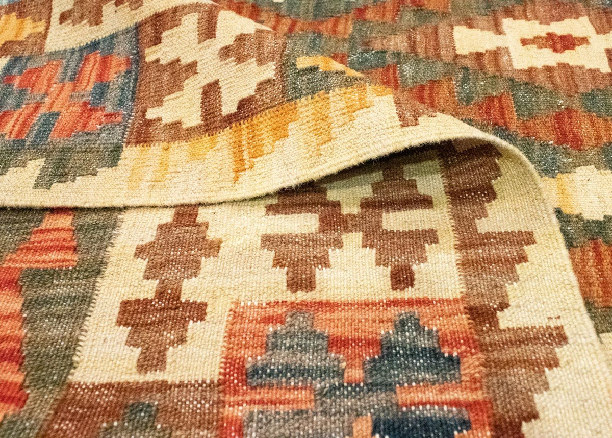 Dywan Kelim - Orientalny - 295 x 202 cm - brązowy