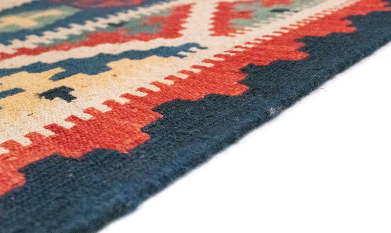 Dywan Kelim - Orientalny - 297 x 202 cm - pomarańczowy