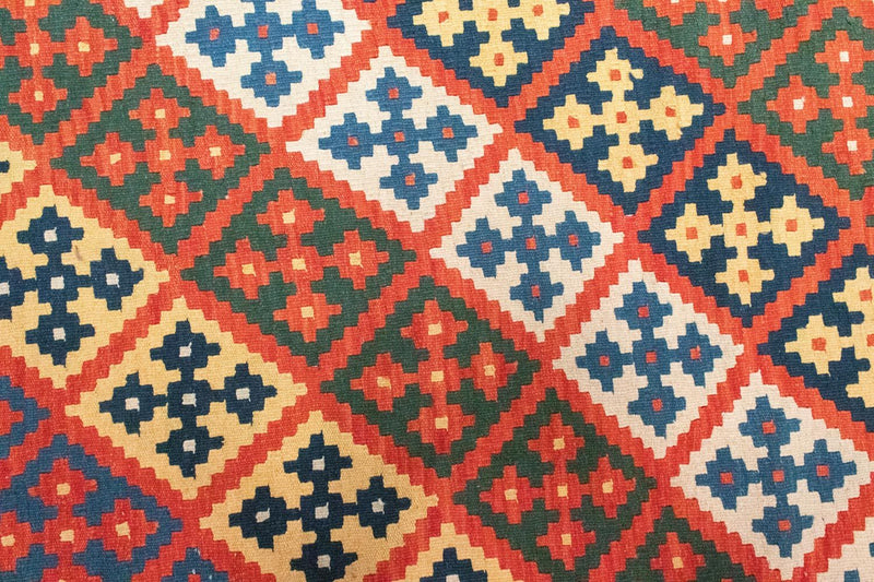 Dywan Kelim - Orientalny - 300 x 208 cm - pomarańczowy