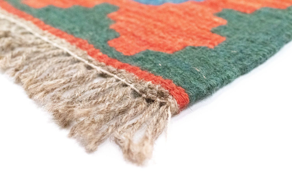 Dywan Kelim - Orientalny - 297 x 207 cm - pomarańczowy