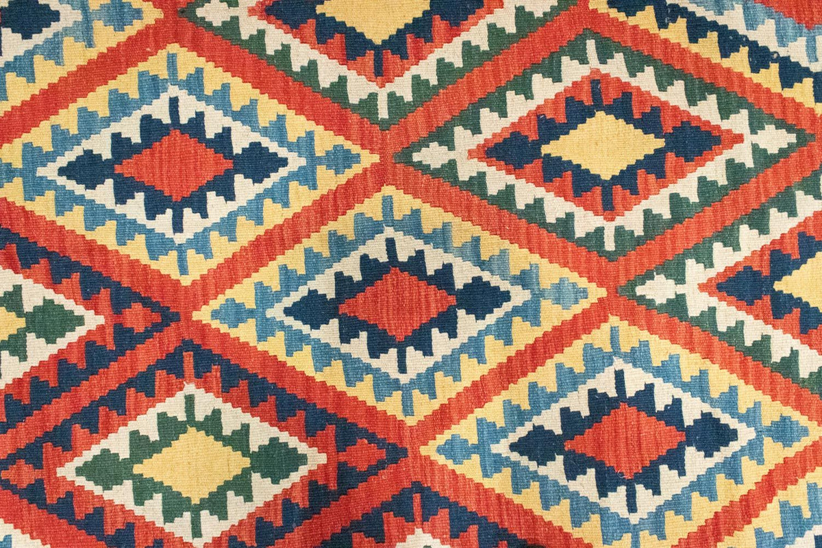 Dywan Kelim - Orientalny - 293 x 205 cm - pomarańczowy