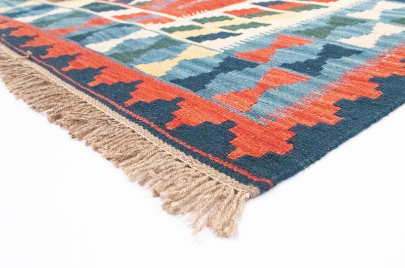 Dywan Kelim - Orientalny - 293 x 205 cm - pomarańczowy