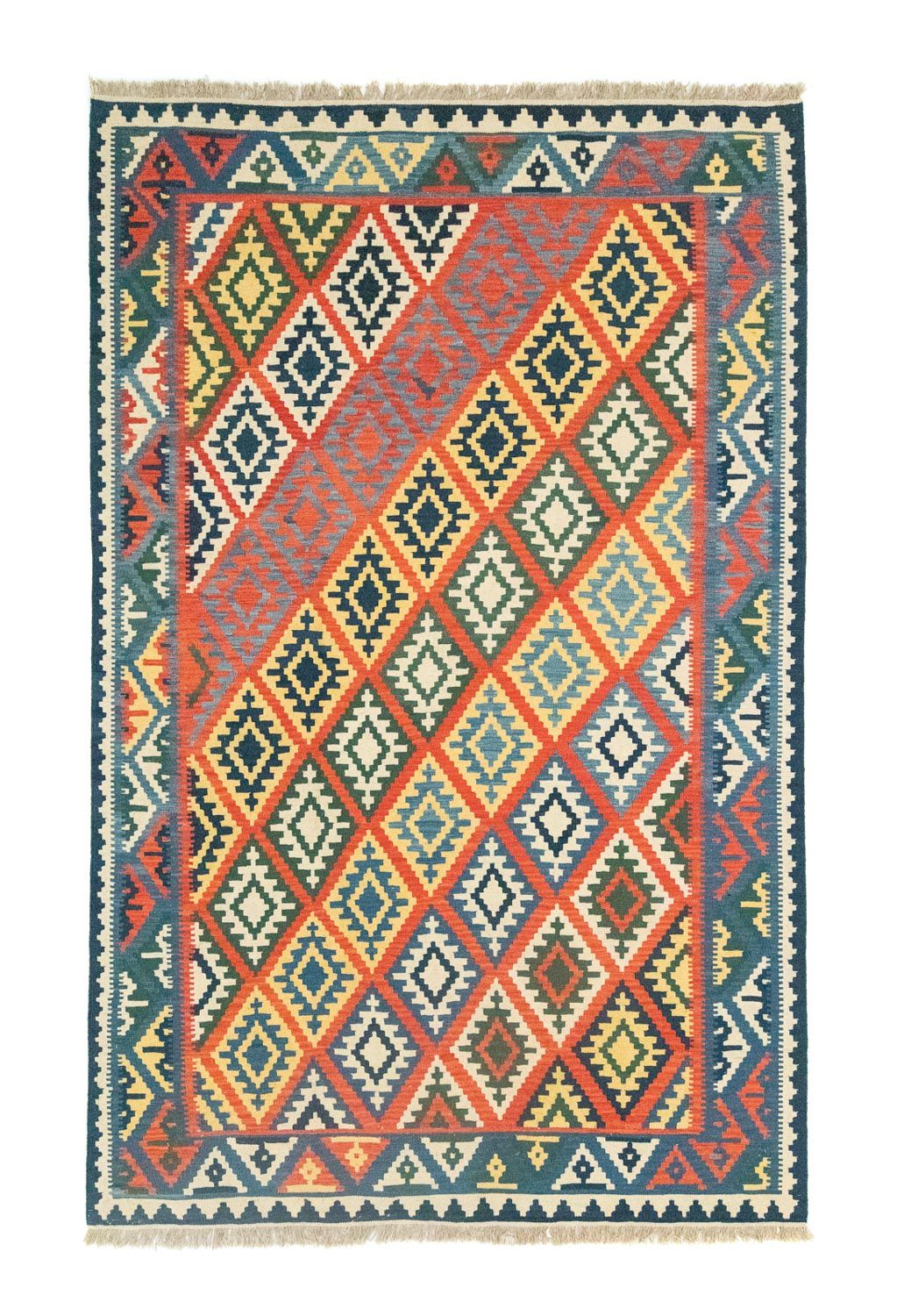 Dywan Kelim - Orientalny - 300 x 208 cm - pomarańczowy