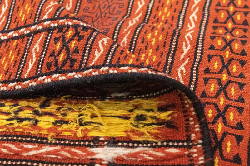Dywan Kelim - Orientalny - 235 x 165 cm - pomarańczowy
