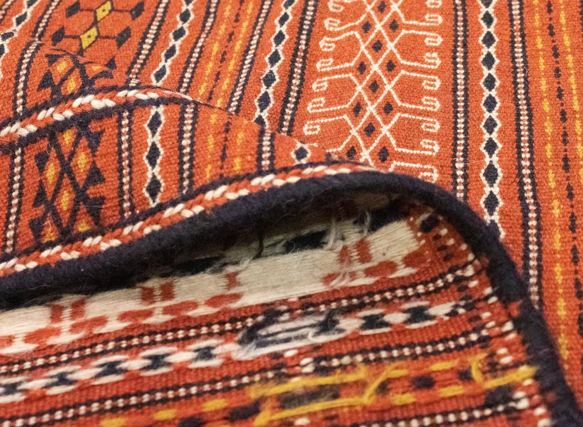 Dywan Kelim - Orientalny - 244 x 173 cm - pomarańczowy