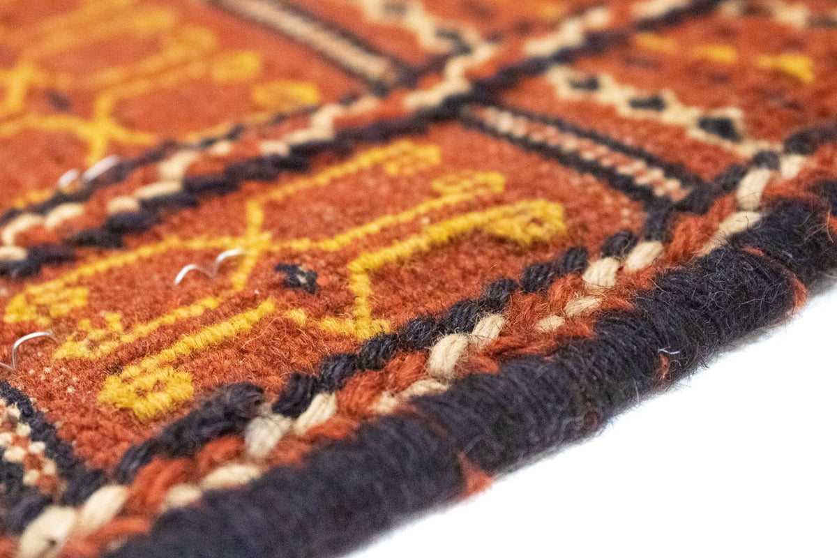 Dywan Kelim - Orientalny - 232 x 173 cm - pomarańczowy