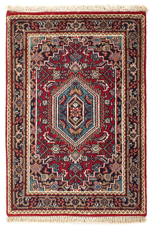 Orientalny dywan - Bijar - Indus - 90 x 60 cm - ciemna czerwień