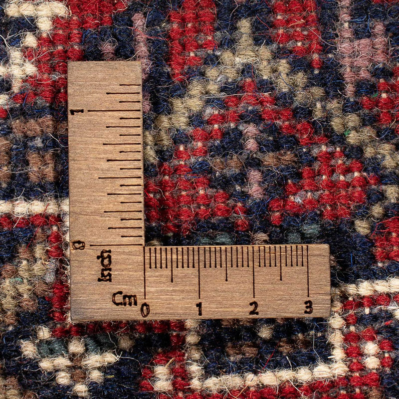 Orientalny dywan - Bijar - Indus - 90 x 60 cm - ciemna czerwień