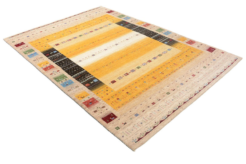 Dywan Gabbeh - Loribaft Indus - 245 x 173 cm - wielokolorowy