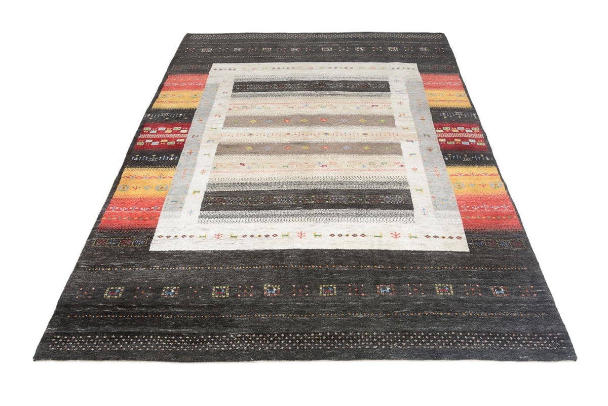 Dywan Gabbeh - Loribaft Indus - 241 x 175 cm - wielokolorowy