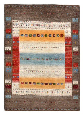 Dywan Gabbeh - Loribaft Indus - 203 x 146 cm - wielokolorowy