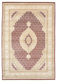 Dywan orientalny - Tabriz - 243 x 167 cm - kremowy
