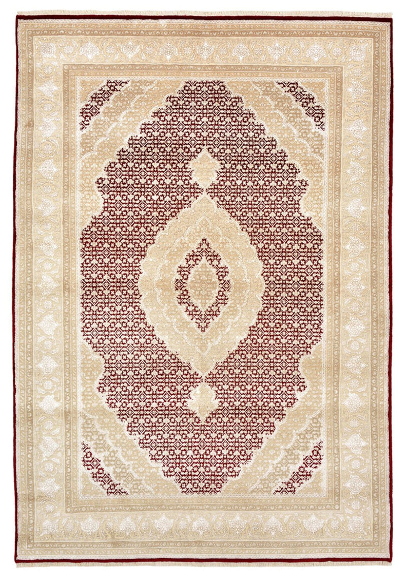 Dywan orientalny - Tabriz - 243 x 167 cm - kremowy