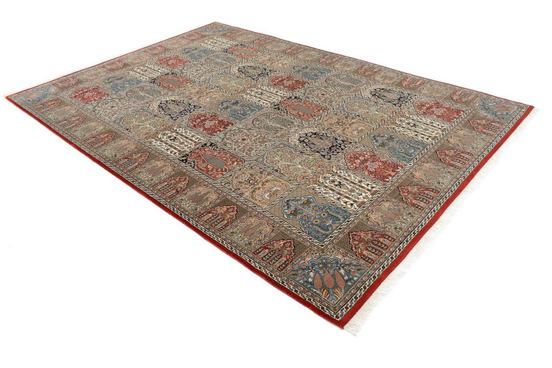 Dywan orientalny - Ghom - Indus - 306 x 211 cm - ciemny beż