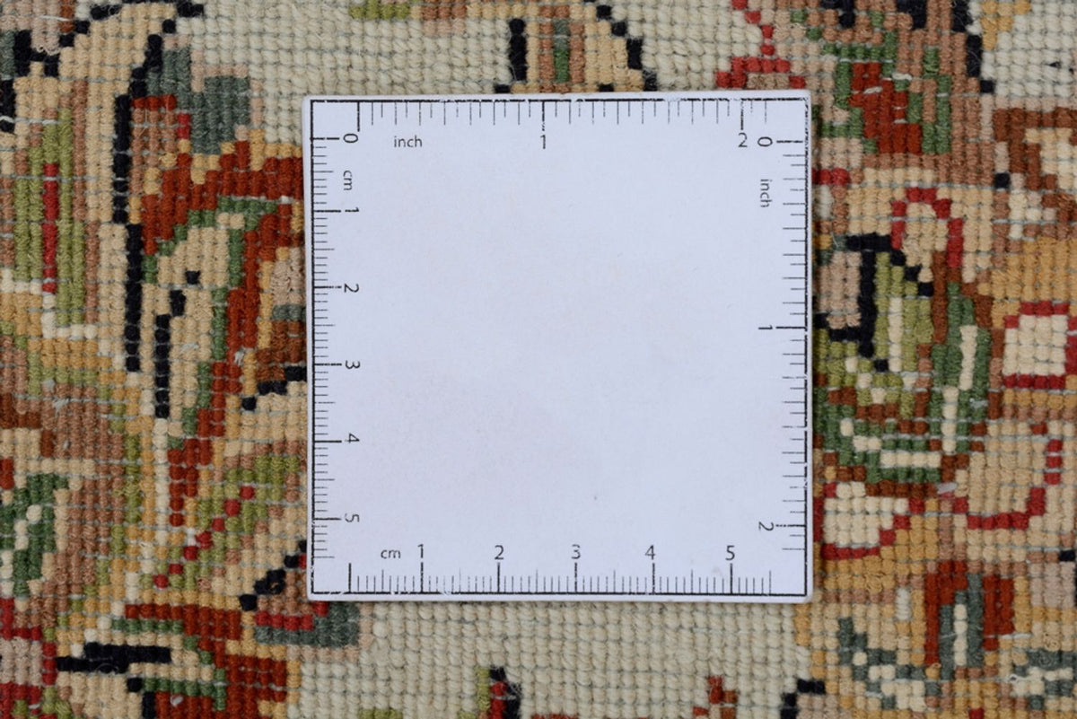 Dywan orientalny - Tabriz okrągły  - 218 x 216 cm - ciemnoniebieski