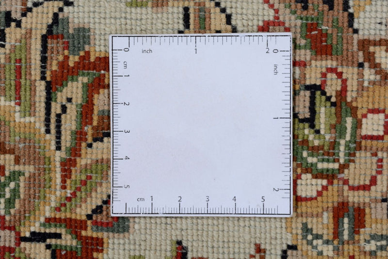 Dywan orientalny - Tabriz okrągły  - 218 x 216 cm - ciemnoniebieski