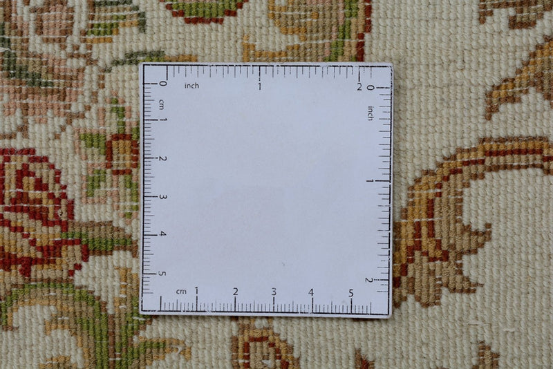 Dywan orientalny - Tabriz - 304 x 209 cm - kremowy