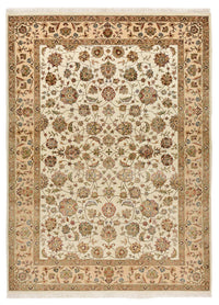 Dywan orientalny - Tabriz - 210 x 153 cm - kremowy