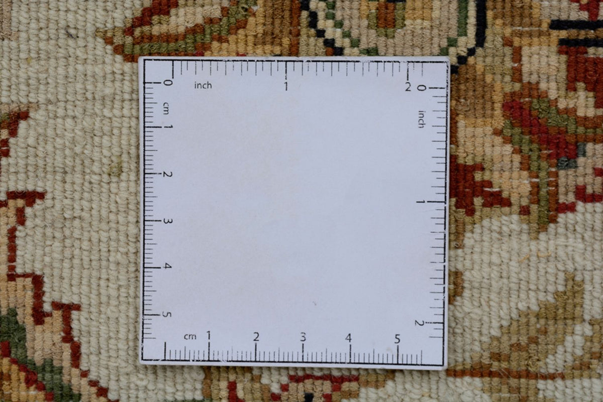 Dywan orientalny - Tabriz - 210 x 153 cm - kremowy