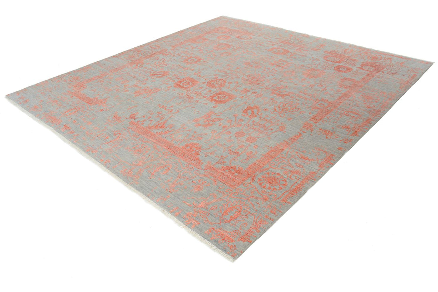 Designerski dywan - 261 x 251 cm - pomarańczowy