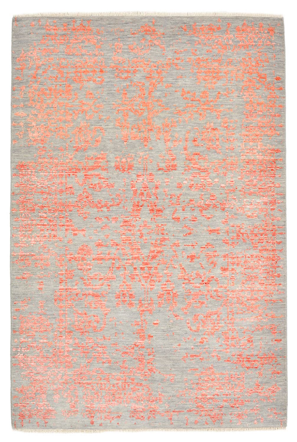 Designerski dywan - 182 x 126 cm - pomarańczowy