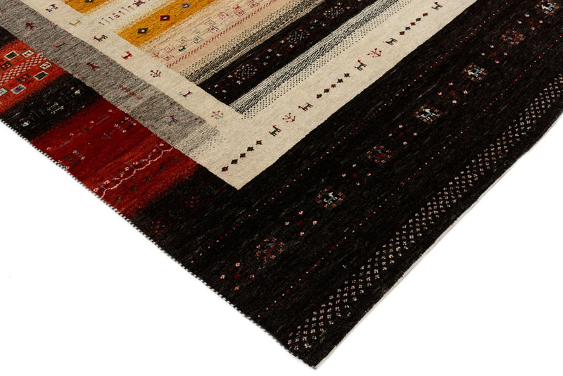 Dywan Gabbeh - Loribaft Indus - 240 x 166 cm - wielokolorowy