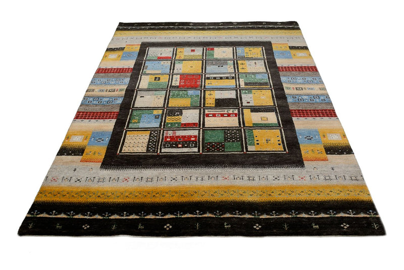 Dywan Gabbeh - Loribaft Indus - 239 x 173 cm - wielokolorowy