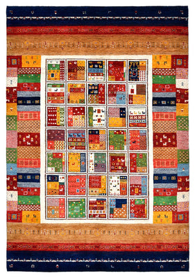 Dywan Gabbeh - Loribaft Indus - 245 x 170 cm - wielokolorowy