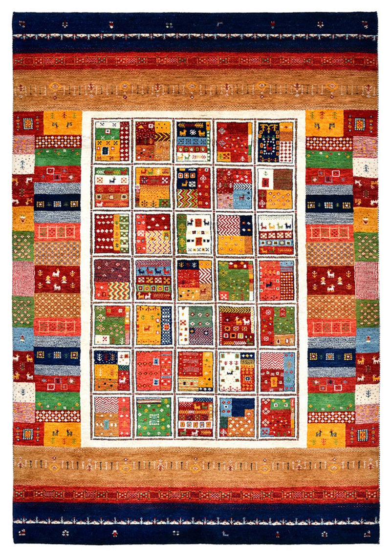 Dywan Gabbeh - Loribaft Indus - 245 x 170 cm - wielokolorowy