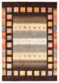Dywan Gabbeh - Loribaft Indus - 249 x 174 cm - wielokolorowy