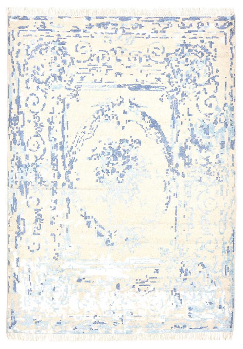 Designerski dywan - 243 x 176 cm - kremowy