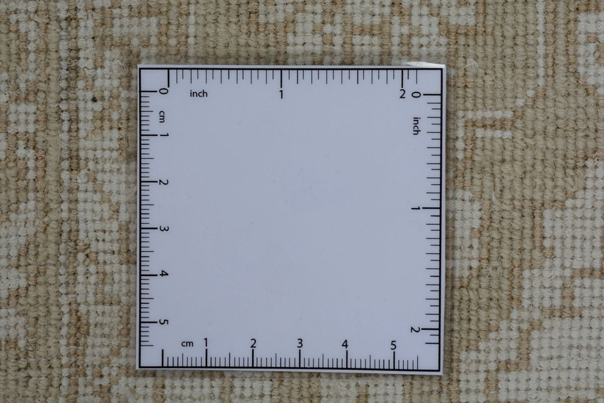 Dywan orientalny kwadratowy  - 246 x 245 cm - ciemny beż