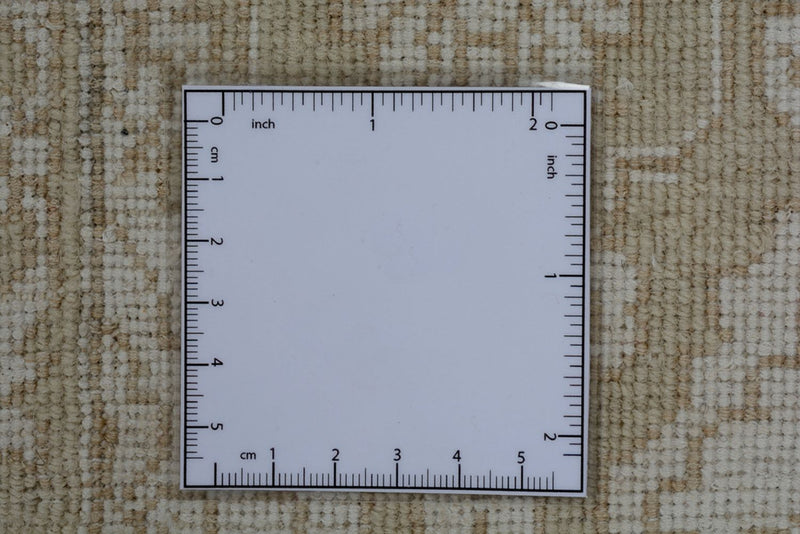 Dywan orientalny kwadratowy  - 246 x 245 cm - ciemny beż