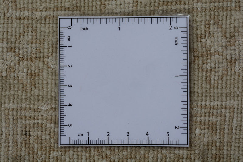 Dywan orientalny kwadratowy  - 251 x 249 cm - ciemny beż