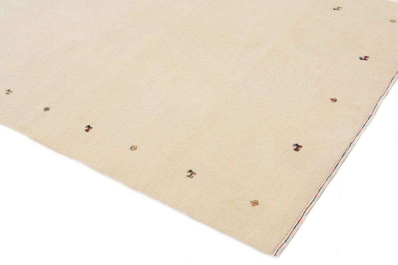 Biegacz Dywan Gabbeh - Loribaft Indus - 334 x 128 cm - kremowy