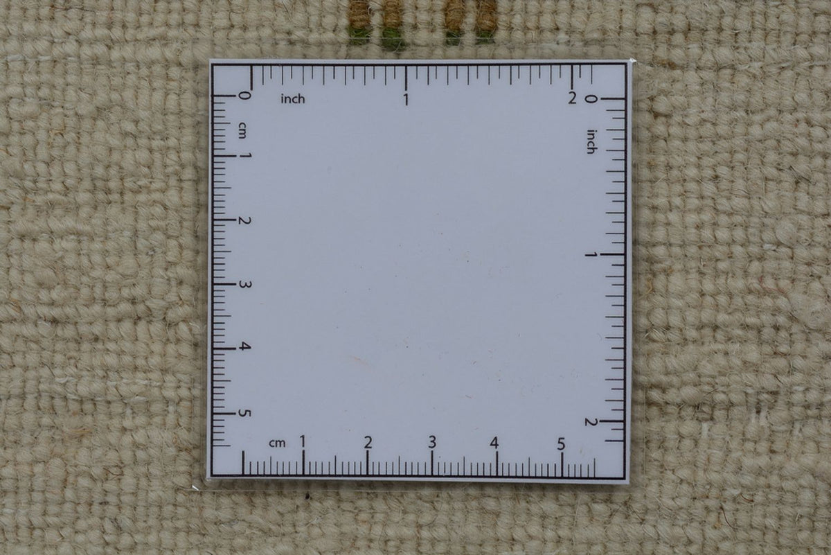 Biegacz Dywan Gabbeh - Loribaft Indus - 334 x 128 cm - kremowy