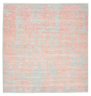 Designerski dywan kwadratowy  - 255 x 248 cm - pomarańczowy