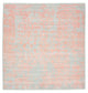 Designerski dywan kwadratowy  - 255 x 248 cm - pomarańczowy