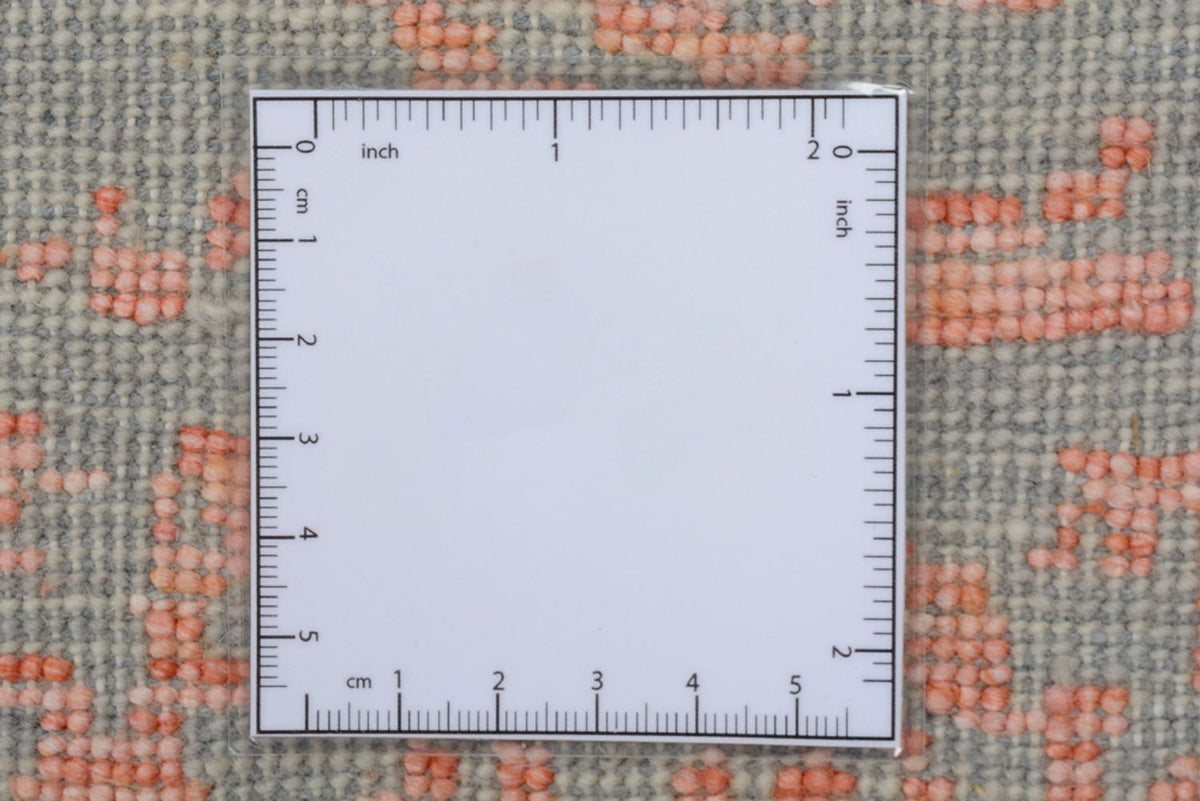 Designerski dywan kwadratowy  - 255 x 248 cm - pomarańczowy