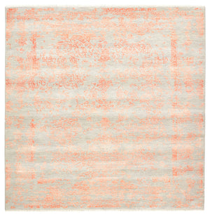 Designerski dywan kwadratowy  - 200 x 199 cm - jasnoszary