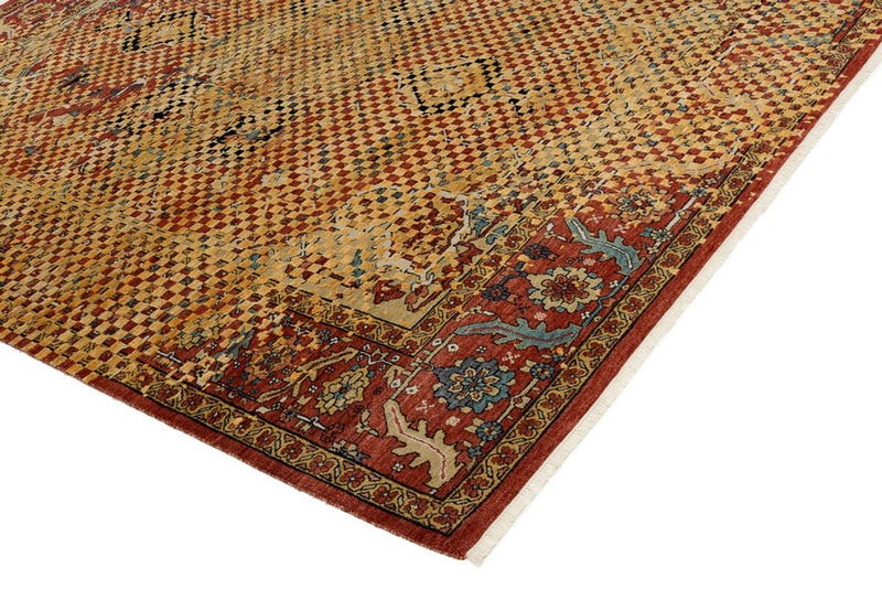 Designerski dywan - 299 x 242 cm - złoto