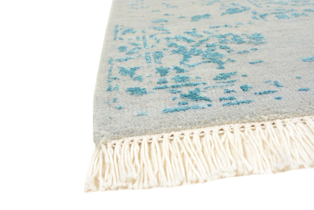 Designerski dywan - 202 x 155 cm - jasnoszary