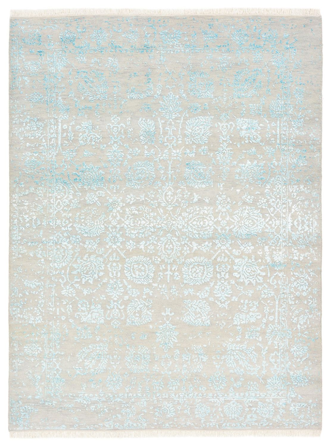 Designerski dywan - 194 x 149 cm - jasnoszary