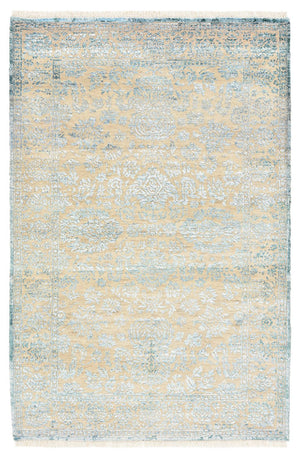 Designerski dywan - 152 x 103 cm - jasnoniebieski