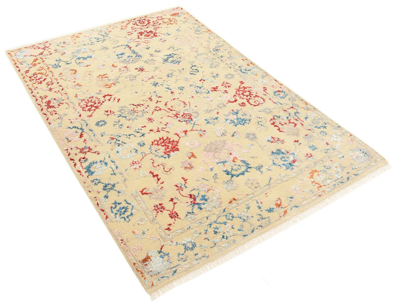 Designerski dywan - 182 x 121 cm - piaskowy