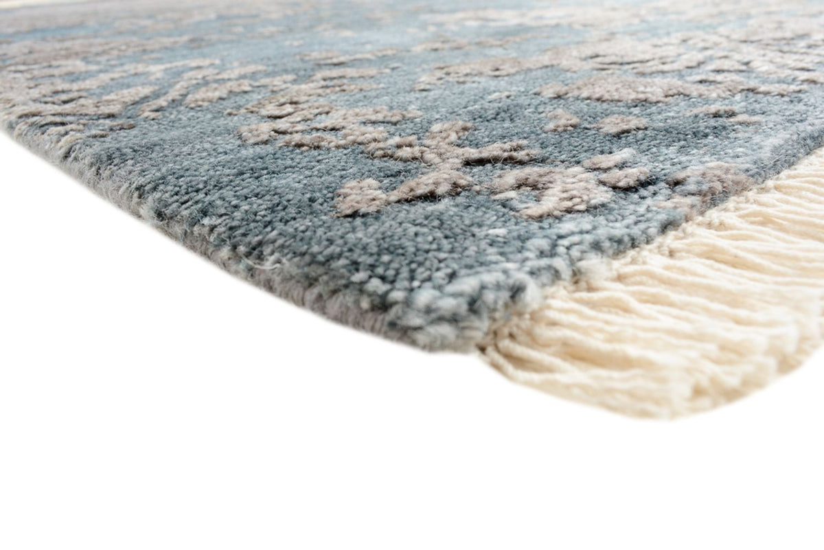 Designerski dywan - 177 x 121 cm - morski błękit